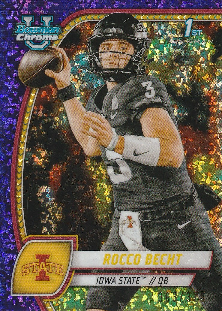 Rocco Becht 2024 Bowman Chrome U 1st Purple Mini-Diamond /375